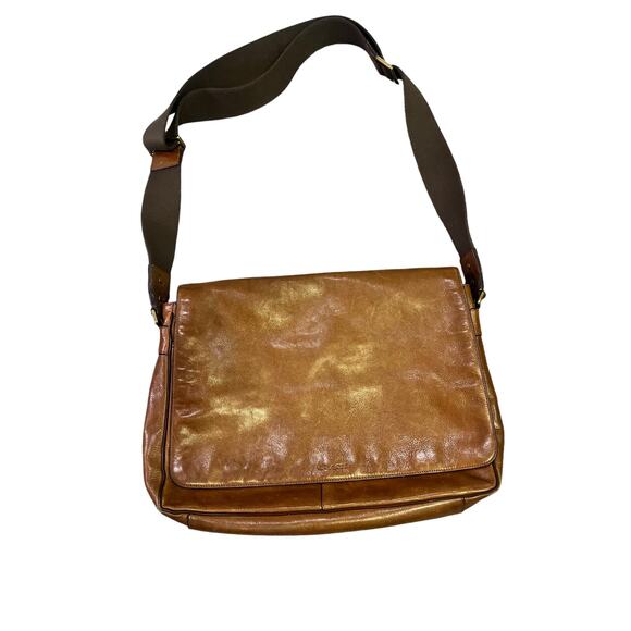 Coach‎ Bleaker Courier Men’s Messenger Bag, Soft Port Classic Rustic Old Money - Picture 1 of 16